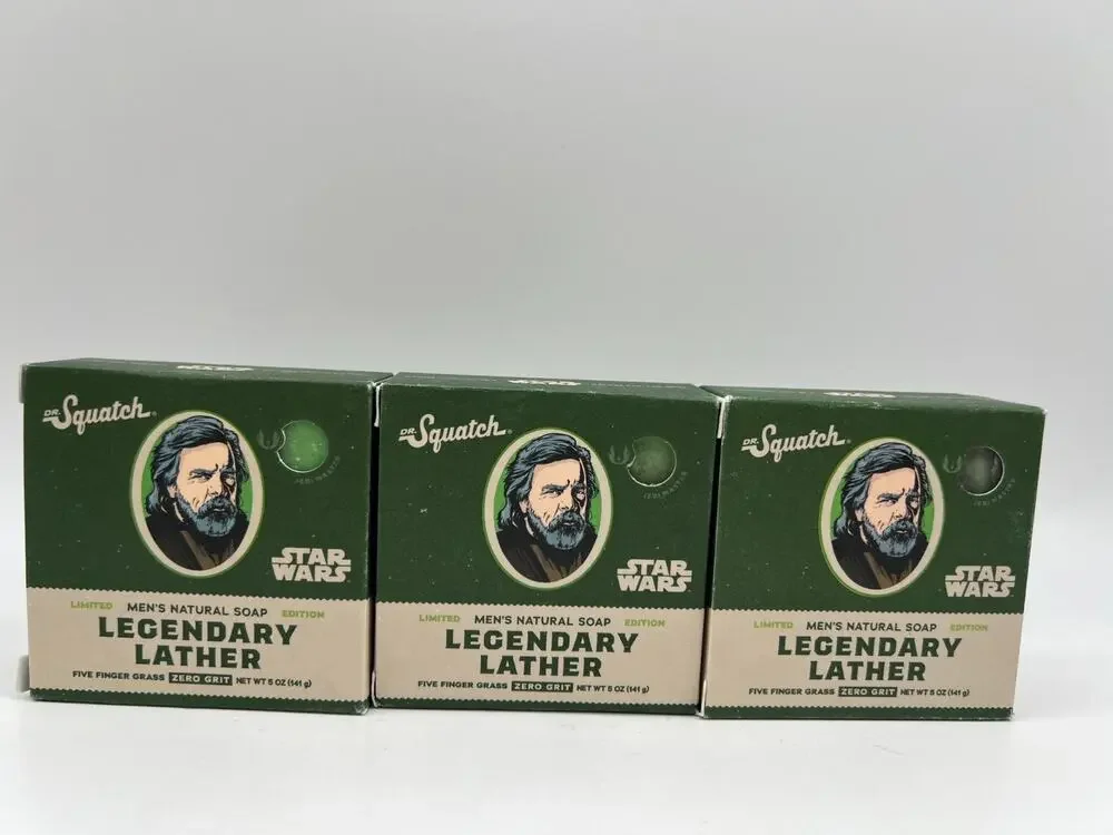 Dr. Squatch Star Wars Limited Edition Legendary Lather Men's Soap Lot of 3